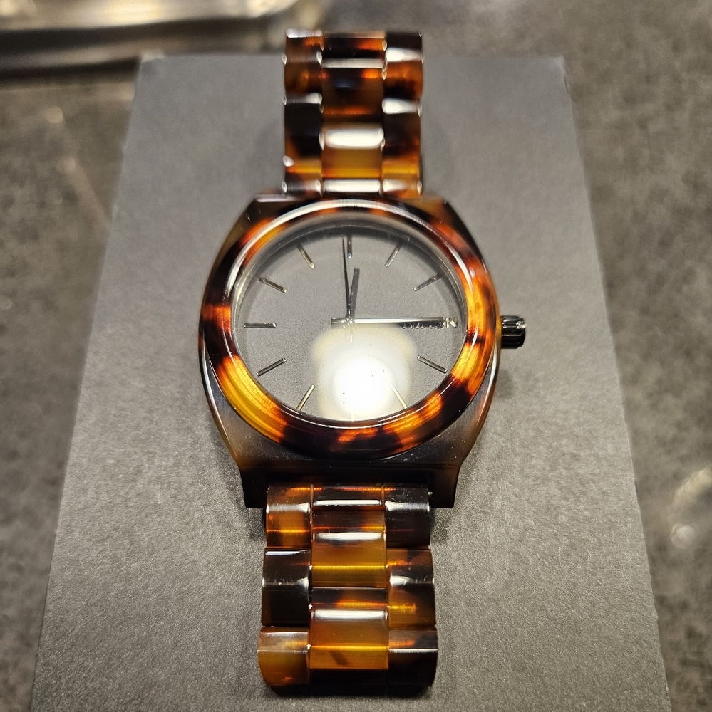 Nixon Timeteller Acetate Unisex Watch (Tortoise)